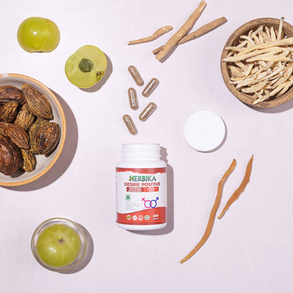 Herbika Desire Positive Capsules | Grocsy