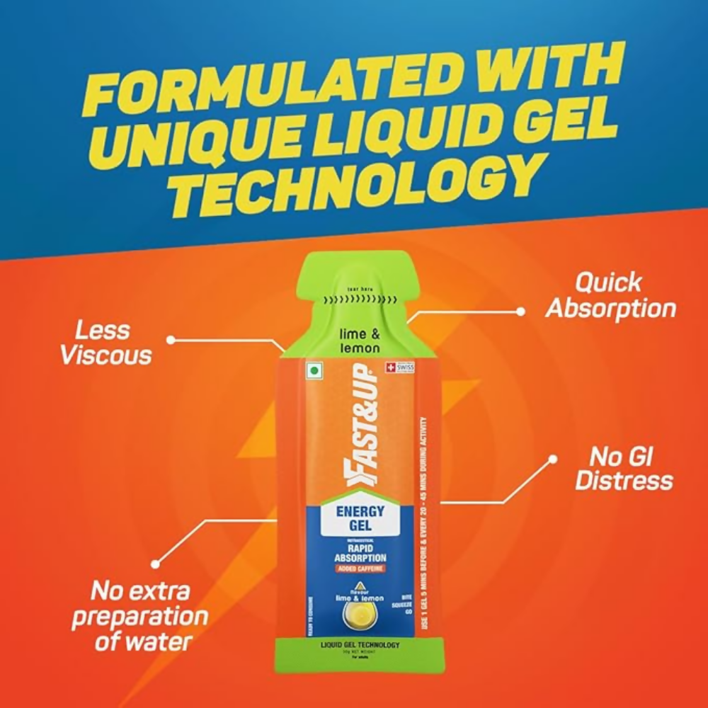 Fast&Up Energy Gel-Lime & Lemon flavour | Grocsy