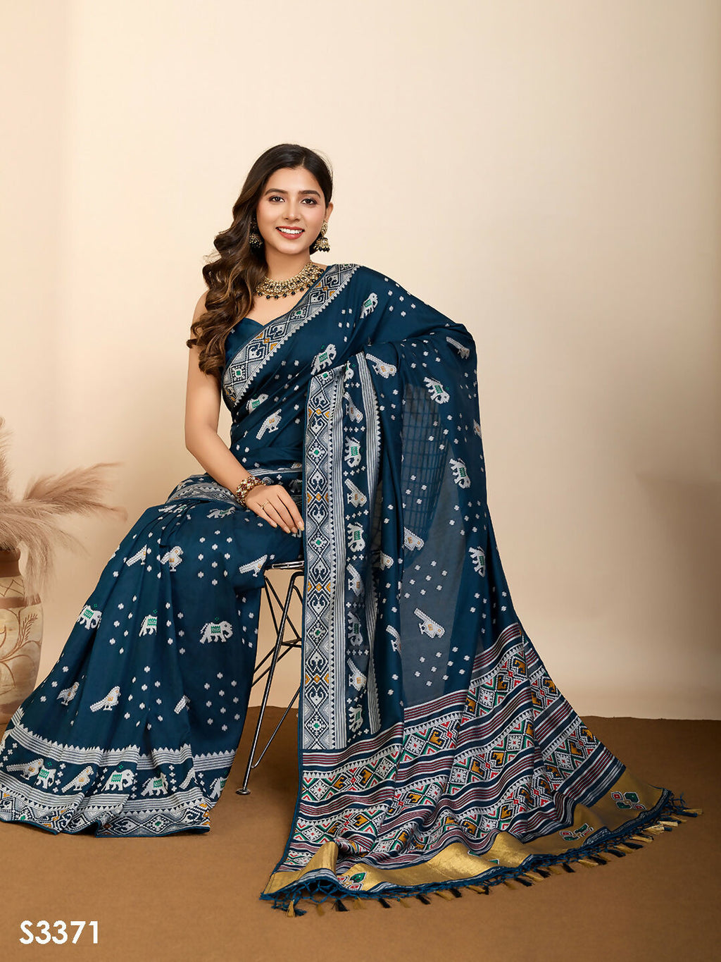 Blue Soft Silk Woven Meenakari Designer Saree - Vedanti | Grocsy