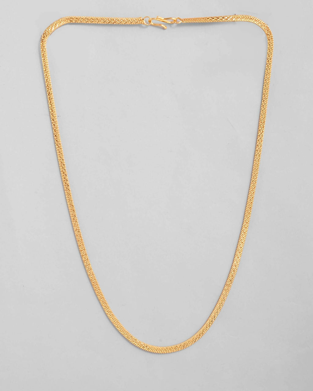 VOJ Men's Gold-Polished Self Designed Snake Chain | Grocsy