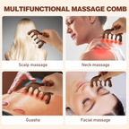 Bronson Professional Wooden Scalp Massager Comb Gua Sha For Hair Growth | Grocsy