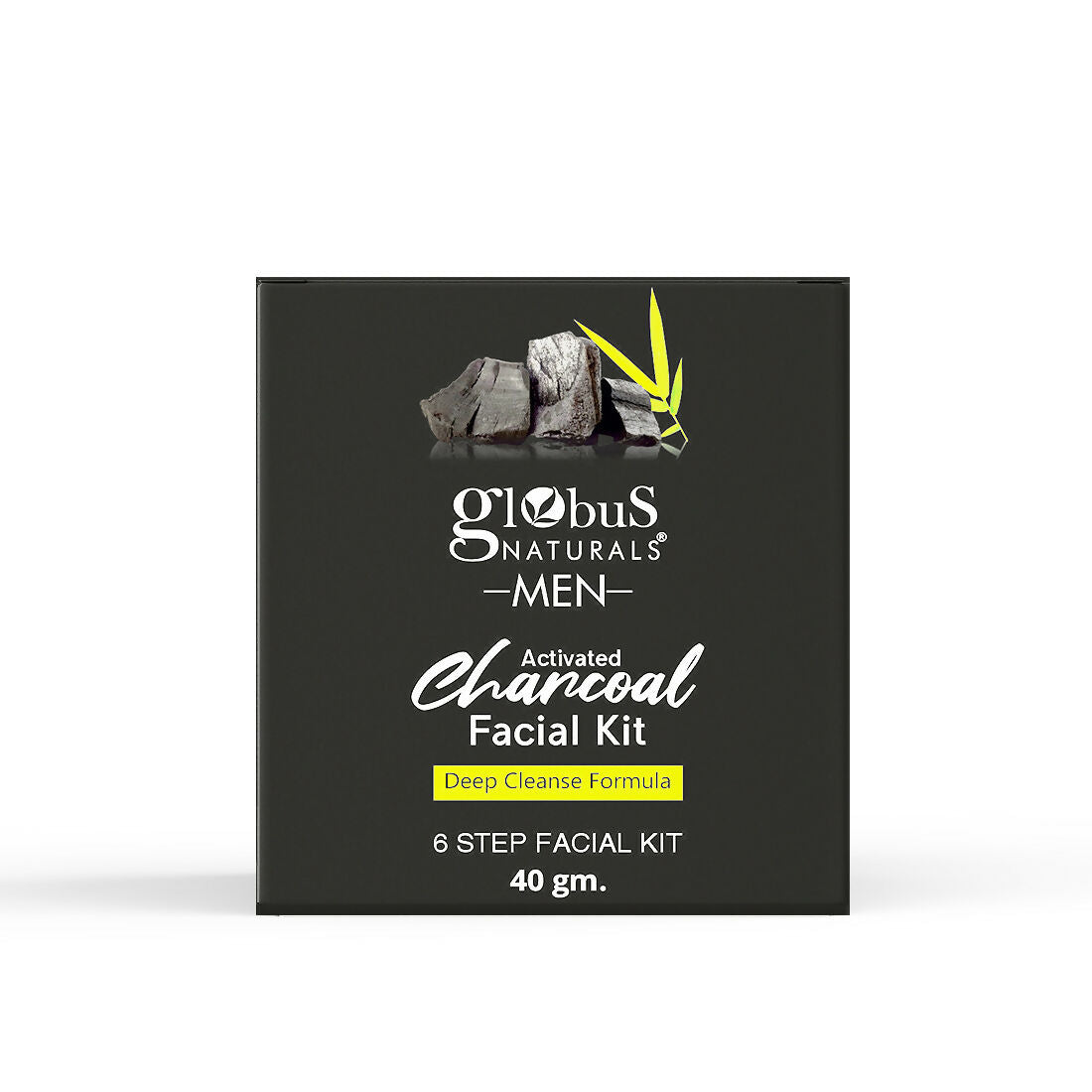 Globus Naturals Anti-Pollution Charcoal Men 6 Step Facial Kit | Grocsy