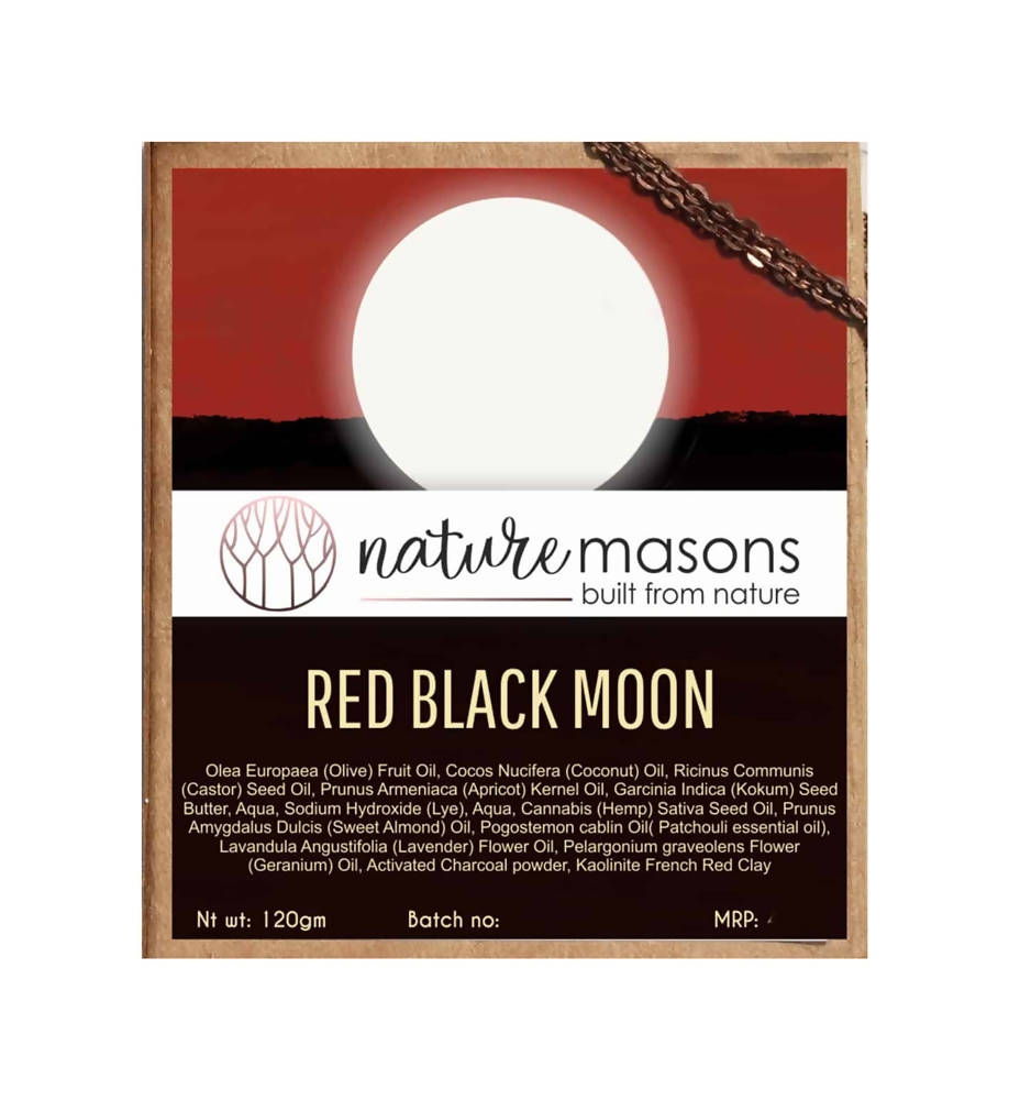 Nature Masons Red Black Moon Artisanal Cold Process Soap | Grocsy