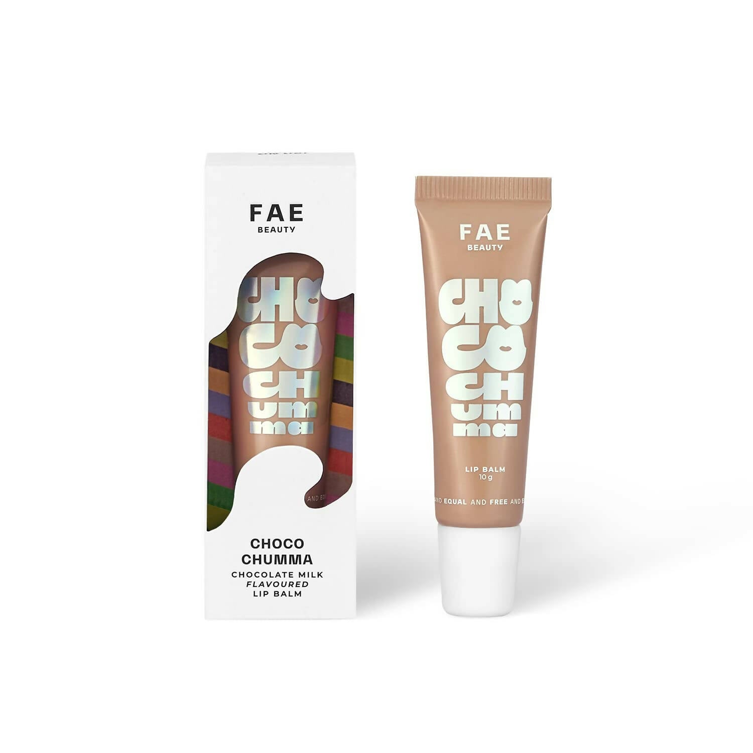 FAE Beauty Choco Chumma Chocolate Milk Lip Balm SPF 20+ - Sheer Brown | Grocsy