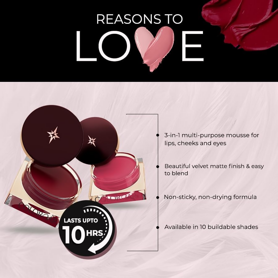 Colorbar Sinful Lip N Cheek Mousse Tint_Nude Moc-007 | Grocsy