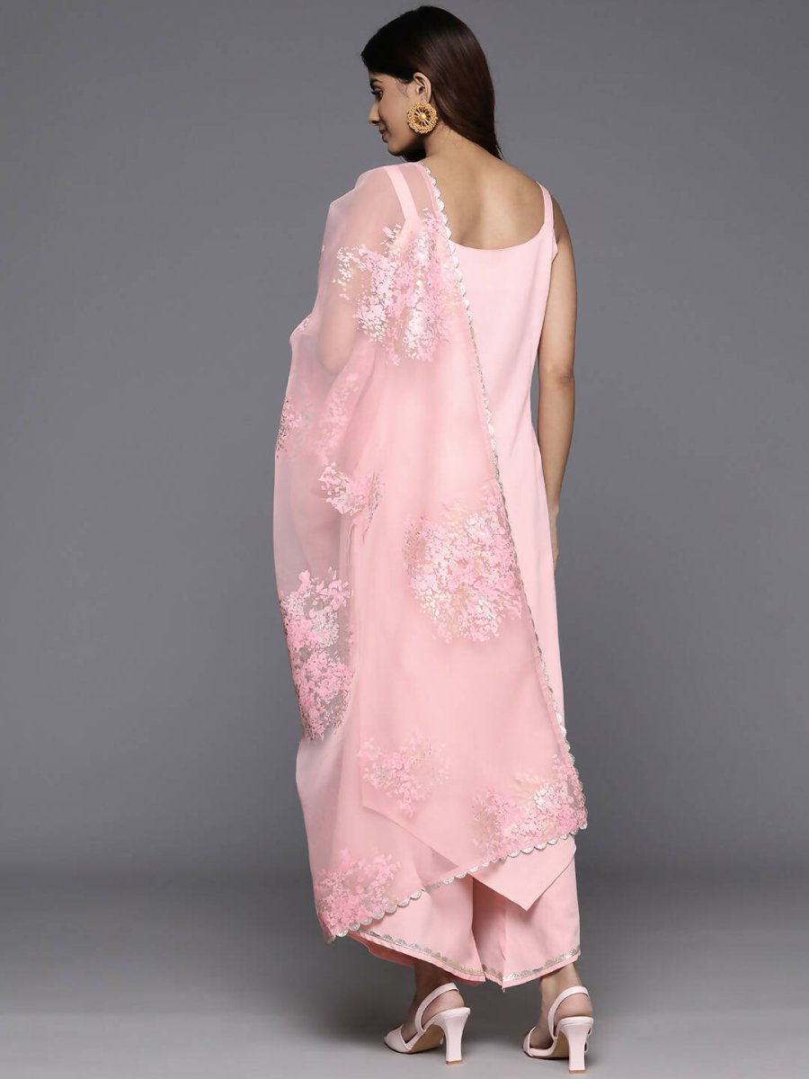 Ahalyaa Women's Traditional wear Kurta Set - Pink | Grocsy