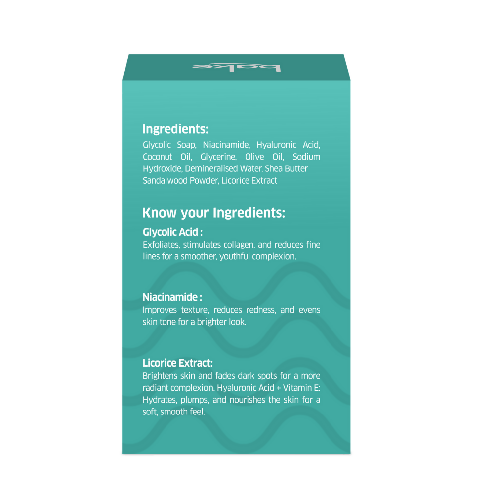 Bake 8% Glycolic Acid Scrub Treatment Soap | Grocsy