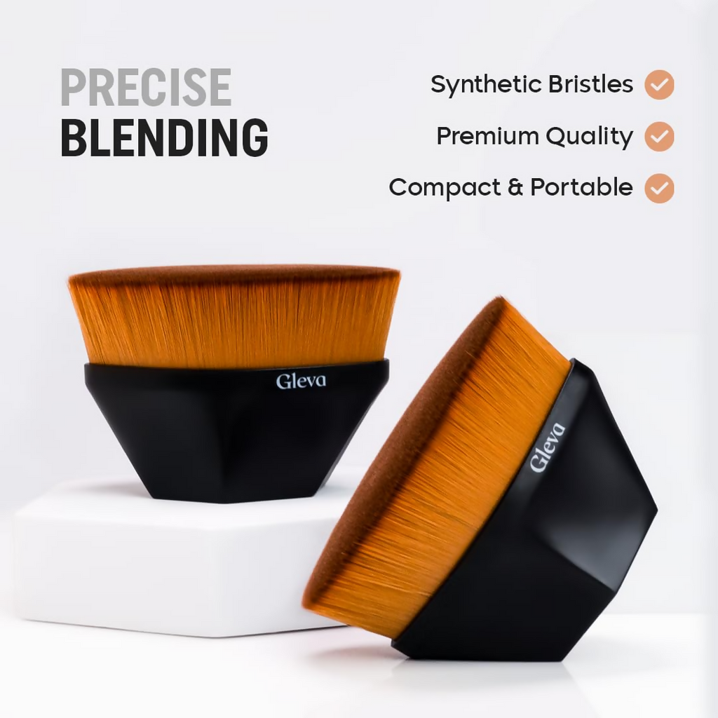 Gleva Foundation Makeup Brush Black | Grocsy