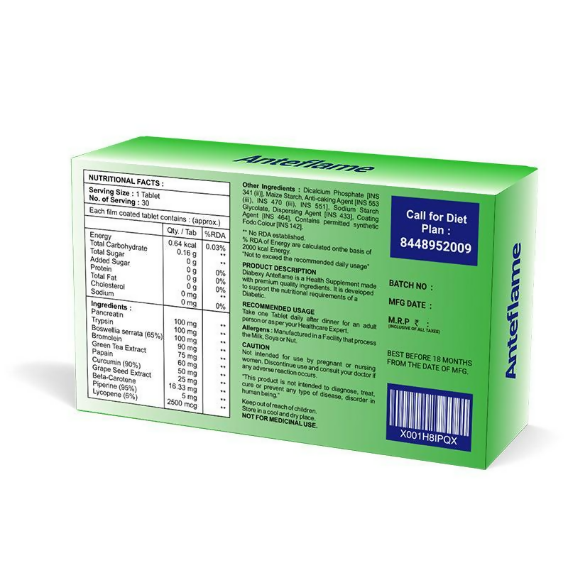 Diabexy Nutrition (Reversol, Basics, Anteflame) Tablets | Grocsy