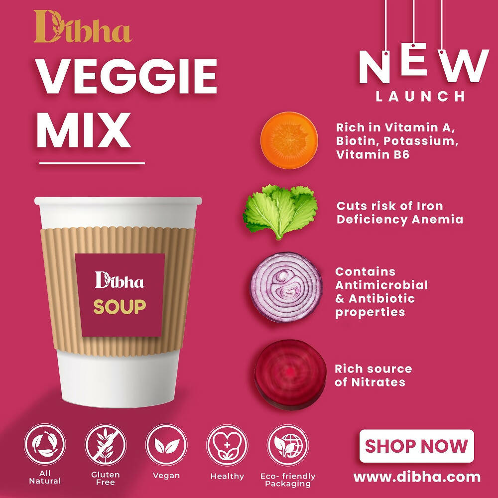 Dibha Instant Mix Veggie Soup | Grocsy