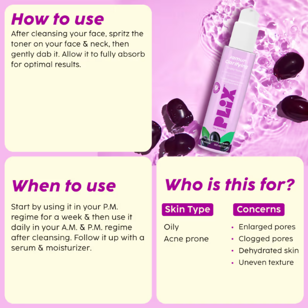 PLIX The Plant Fix Jamun Skincare Combo | Grocsy