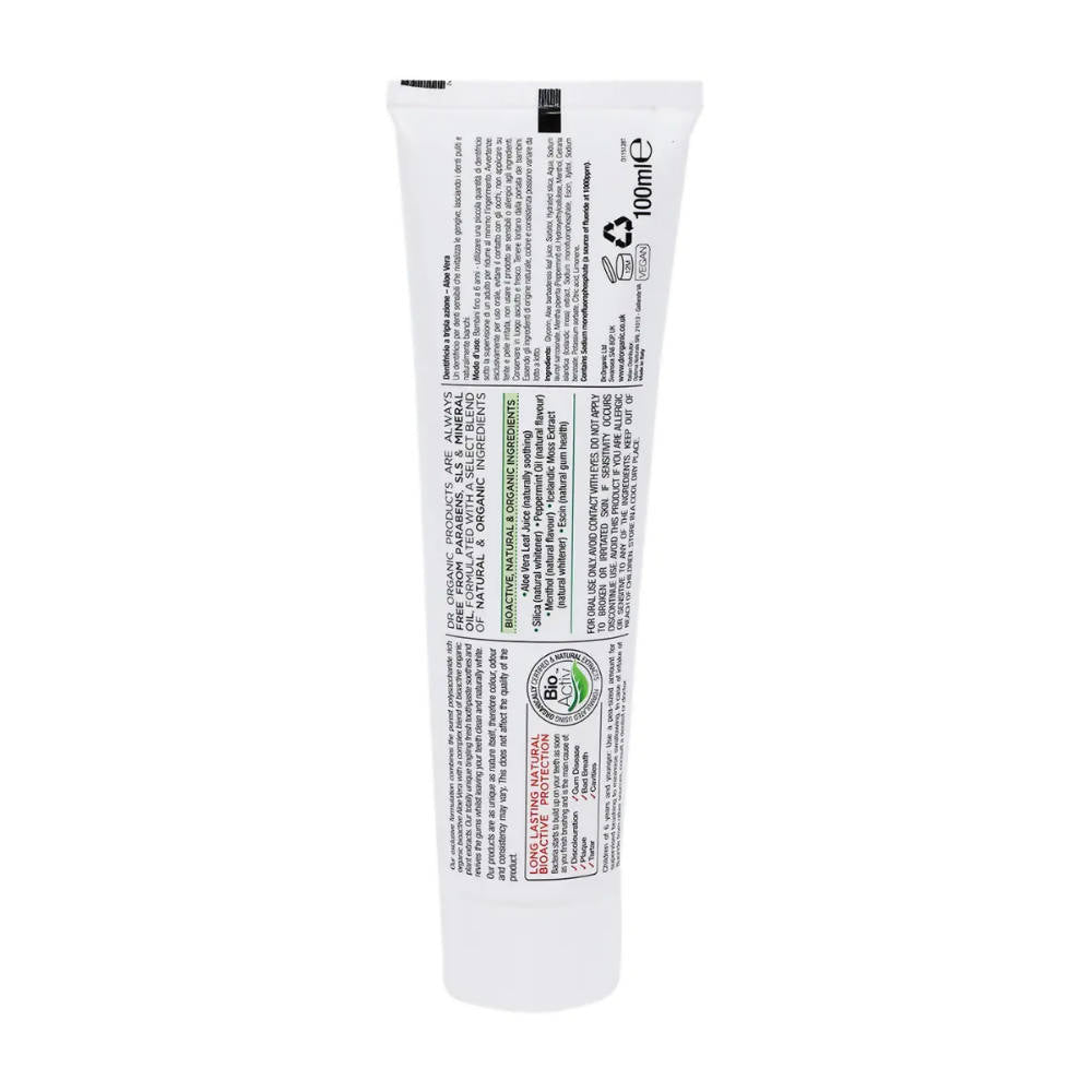 Dr.Organic Aloe Vera Toothpaste | Grocsy