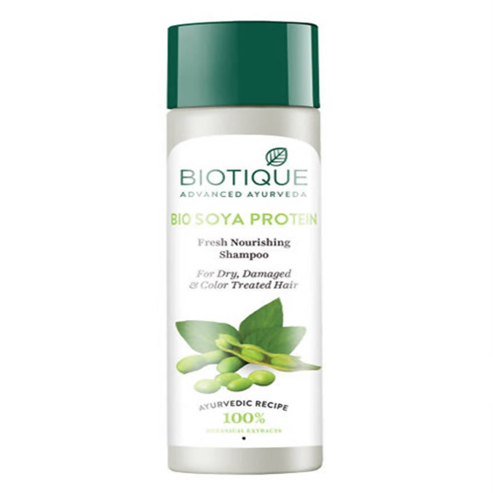 Biotique Advanced Ayurveda Bio Soya Protein Fresh Nourishing Shampoo | Grocsy