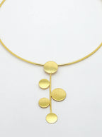 NVR Women Gold-Polished Circular Choker Necklace | Grocsy