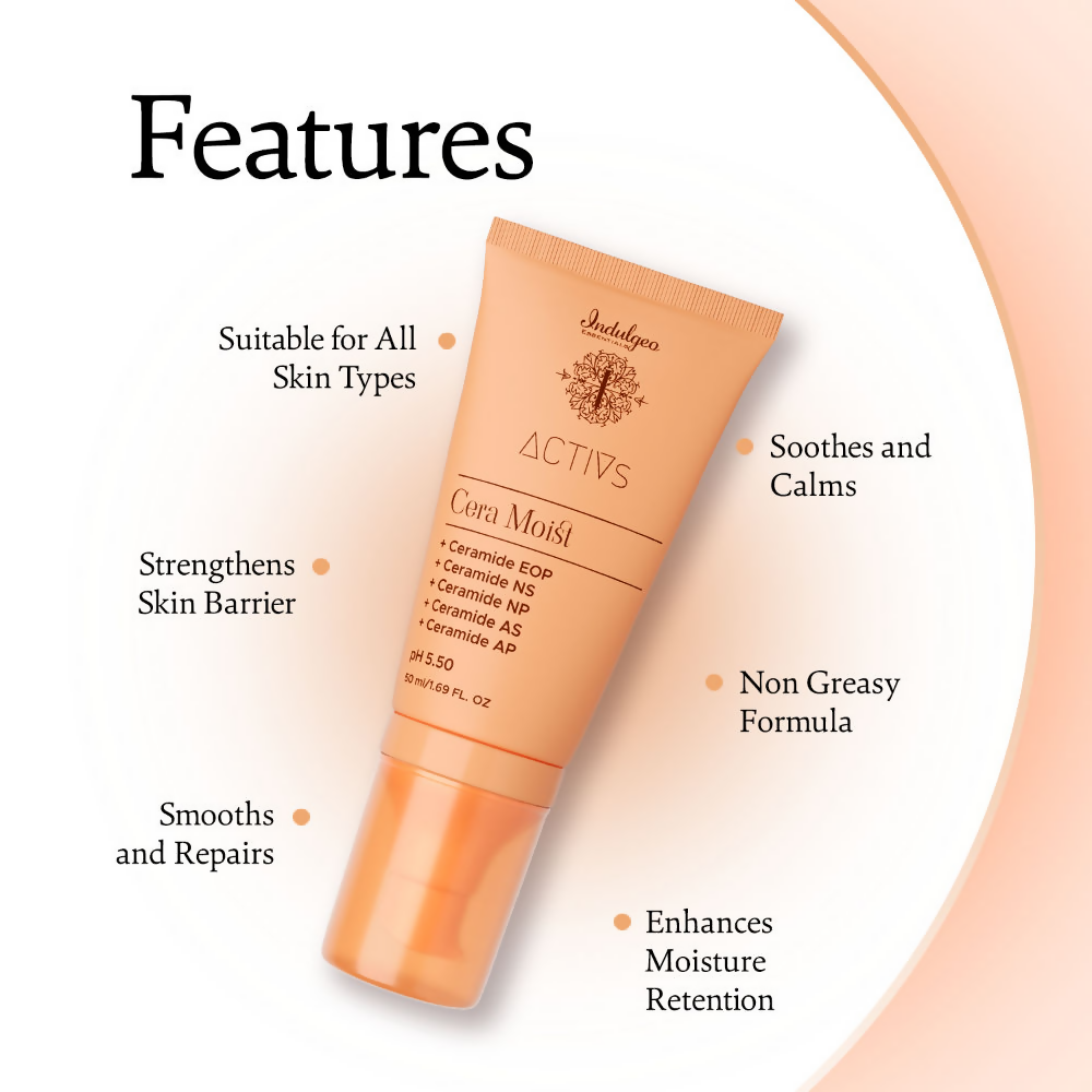 Indulgeo Essentials Cera Moist - Ceramide Calming Skin Moisturizer | Grocsy