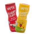 Happa Organic Multigrain Apple Cinnamon & Strawberry Banana Melts Super Puffs Combo(8 Months+) | Grocsy