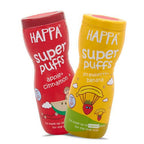 Happa Organic Multigrain Apple Cinnamon & Strawberry Banana Melts Super Puffs Combo(8 Months+) | Grocsy
