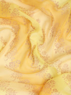 Ahalyaa Women's Traditional Semi Stitch Saree - Yellow | Grocsy