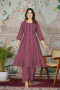 Ethnic Festive Wear Viscose Roman Silk Beet Stitched Pant Pair - Rashmika | Grocsy