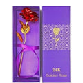 Wish Upon Artificial Golden Red Rose Flower Valentine's Day Gifts | Grocsy