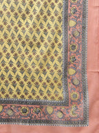 Yufta Yellow printed kurta with Palazzo & Dupatta Set | Grocsy