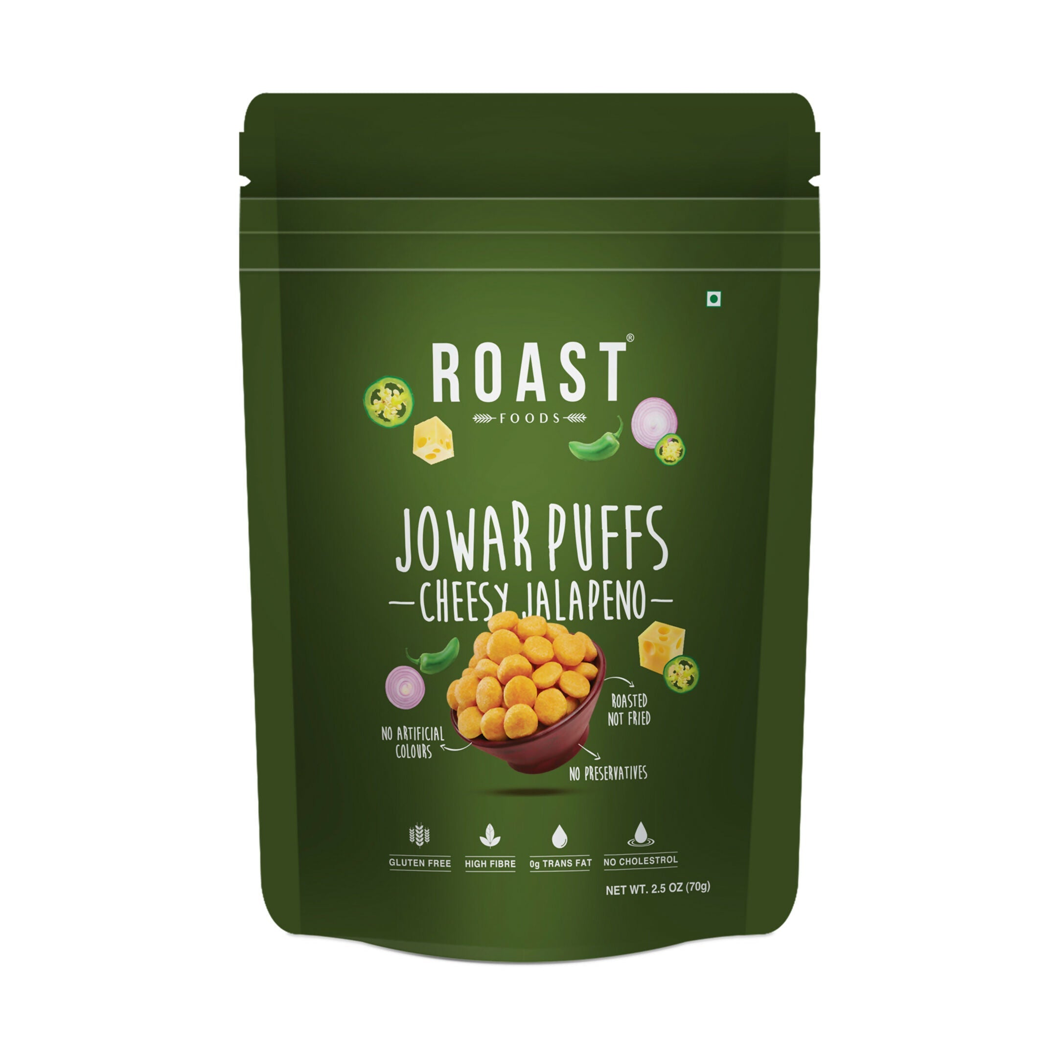 Roast Foods Jowar Puff Cheesy Jalepeno | Grocsy