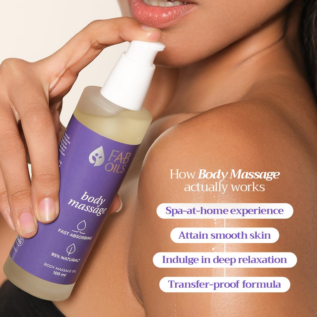 Fab Oils Body Massage Body Oil For Firm Skin & Relaxation | Grocsy