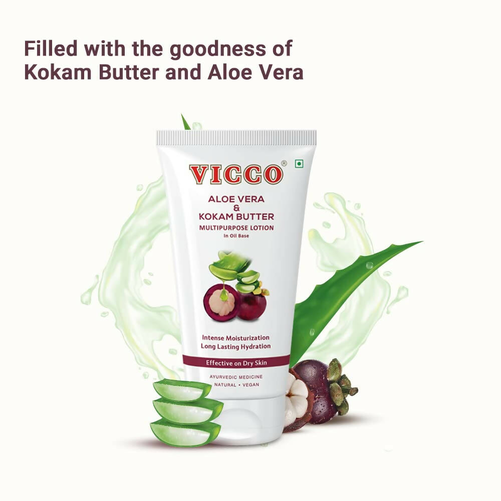 Vicco Aloe Vera & Kokam Butter Multipurpose Lotion | Grocsy