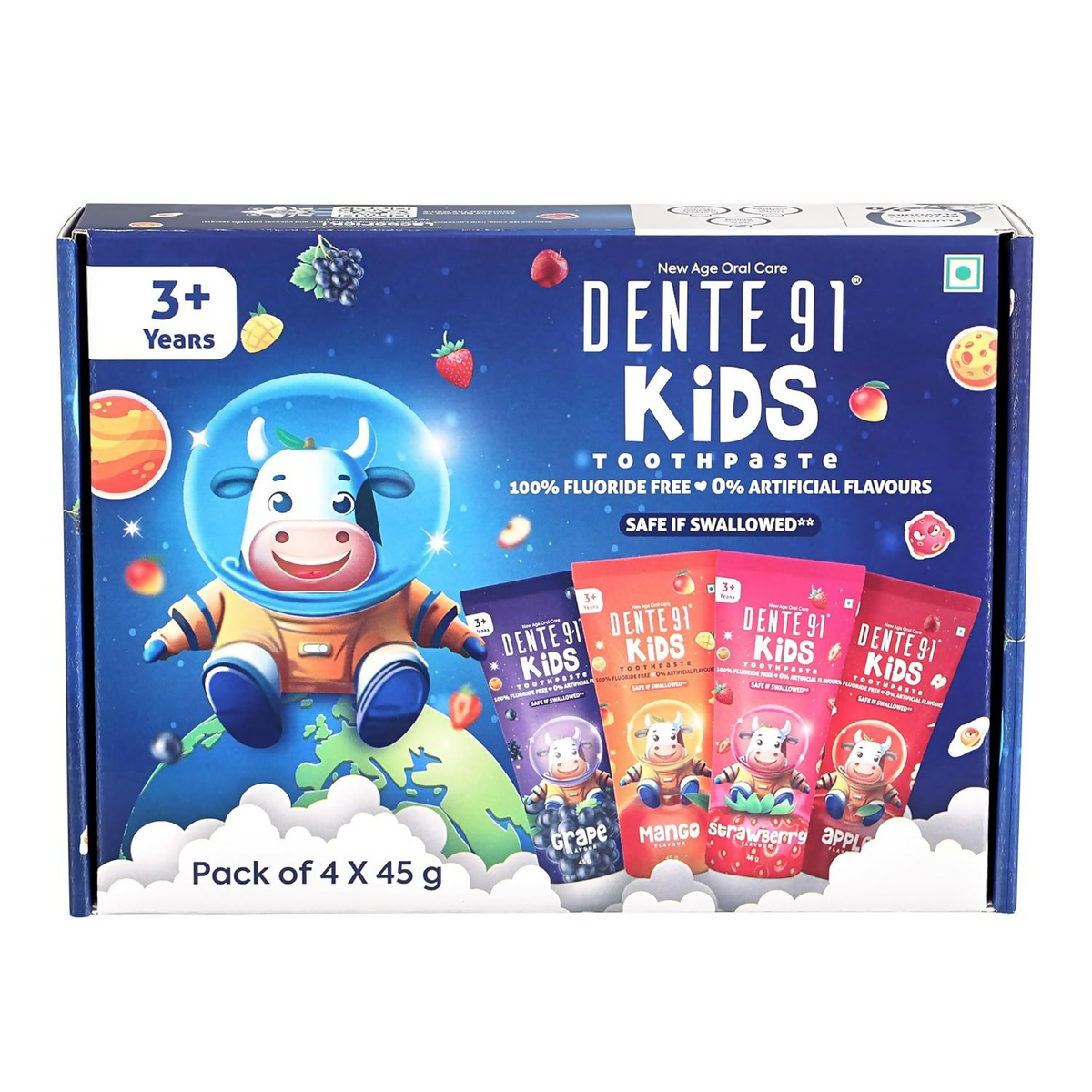 Dente91 Kids Toothpaste, Protects against dental caries & Hypersensitivity, Fluoride Free | Grocsy