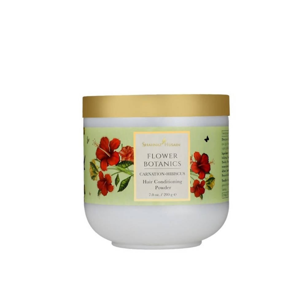 Shahnaz Husain Flower Botanics Carnation-Hibiscus Hair Conditioning Powder | Grocsy