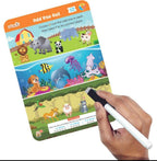 Braintastic Educational Game (3-6 yrs):Animal World / Kids Toys/Write & Wipe Activity Sheets/ Free 12 pc Puzzles | Grocsy