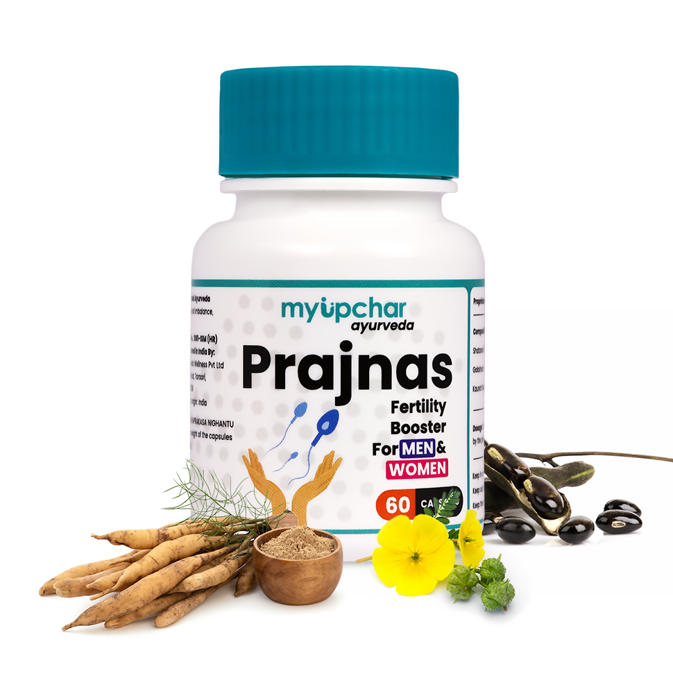 myUpchar Ayurveda Prajnas Fertility Booster Capsules | Grocsy