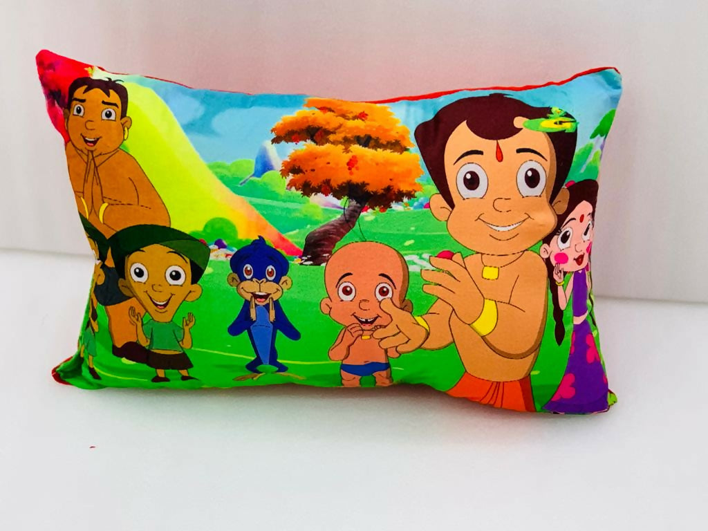Unique Fashion Microfibre Filled Cushion For Kids - Chota Bheem Tree | Grocsy