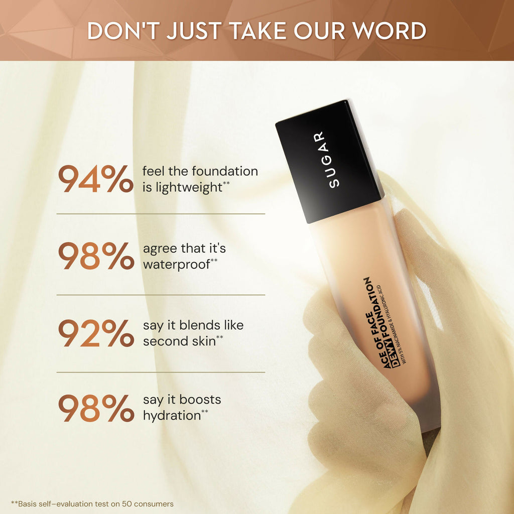Sugar Ace Of Face Dewy Foundation - 10 Latte | Grocsy