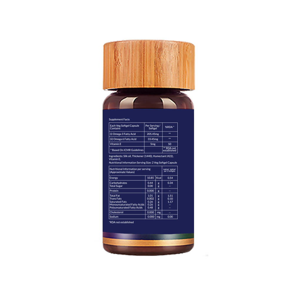 Biogetica Omega+++ Silk Oil Vege Softgel Capsules | Grocsy