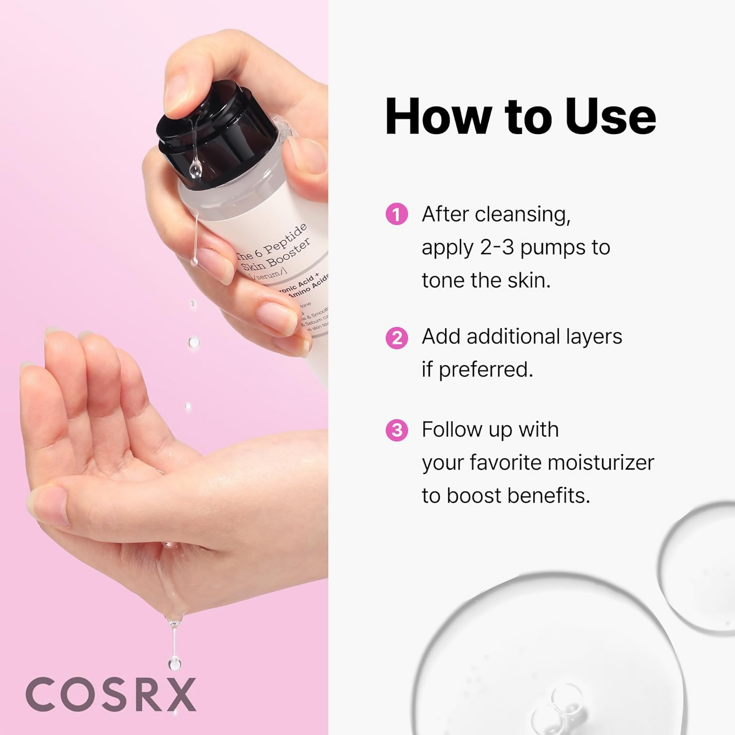 Cosrx 6X Peptide Collagen Booster Toner Serum | Grocsy
