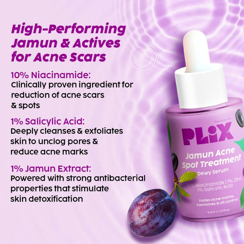 PLIX The Plant Fix 10% Niacinamide Face Serum For Acne Marks, Blemishes, Oil Control | Grocsy