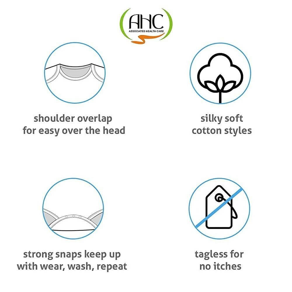 AHC Soft Cotton Short-Sleeve Bodysuits Solid Onesies New Born Infant Dress - Blue/Grey/Green | Grocsy