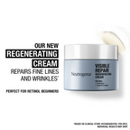 Neutrogena Visible Repair Regenerating Cream with Retinol + Peptide For Anti-Ageing, Wrinkles & Fine Lines | Grocsy
