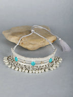 Joban Fashion Women White Beads Style Silver Tone Necklace | Grocsy
