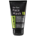 Ustraa Charcoal & Alove Vera De-Tan White Face Mask | Grocsy