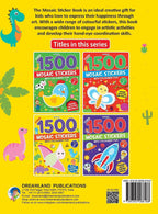 Dreamland Publications 1500 Mosaic Stickers Book 3 with Colouring Fun - Sticker Bok for Kids Age 4 - 8 years | Grocsy