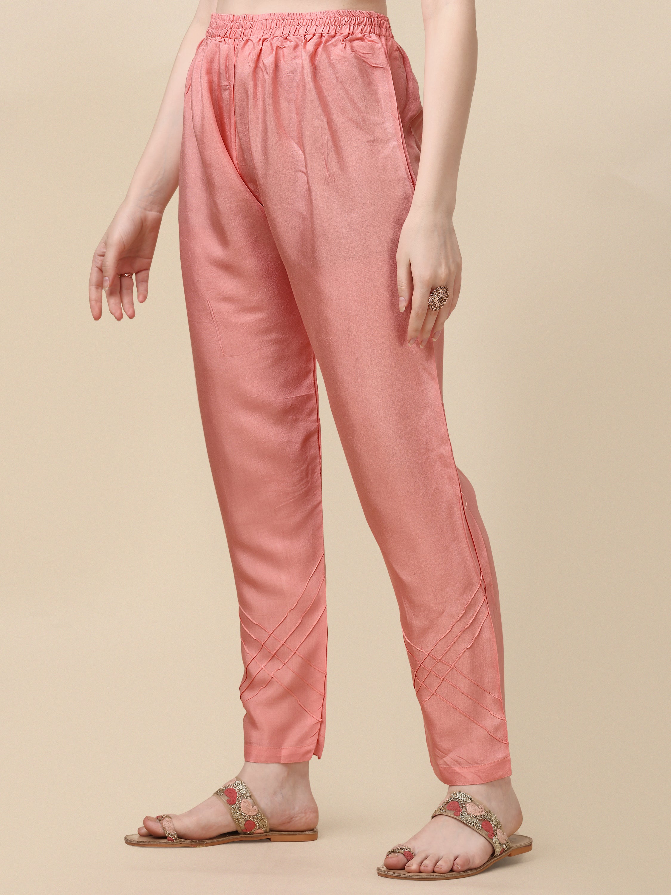 Embroidered Kurta With Pant & Dupatta Set, Multicolor - Hiral Fashion | Grocsy