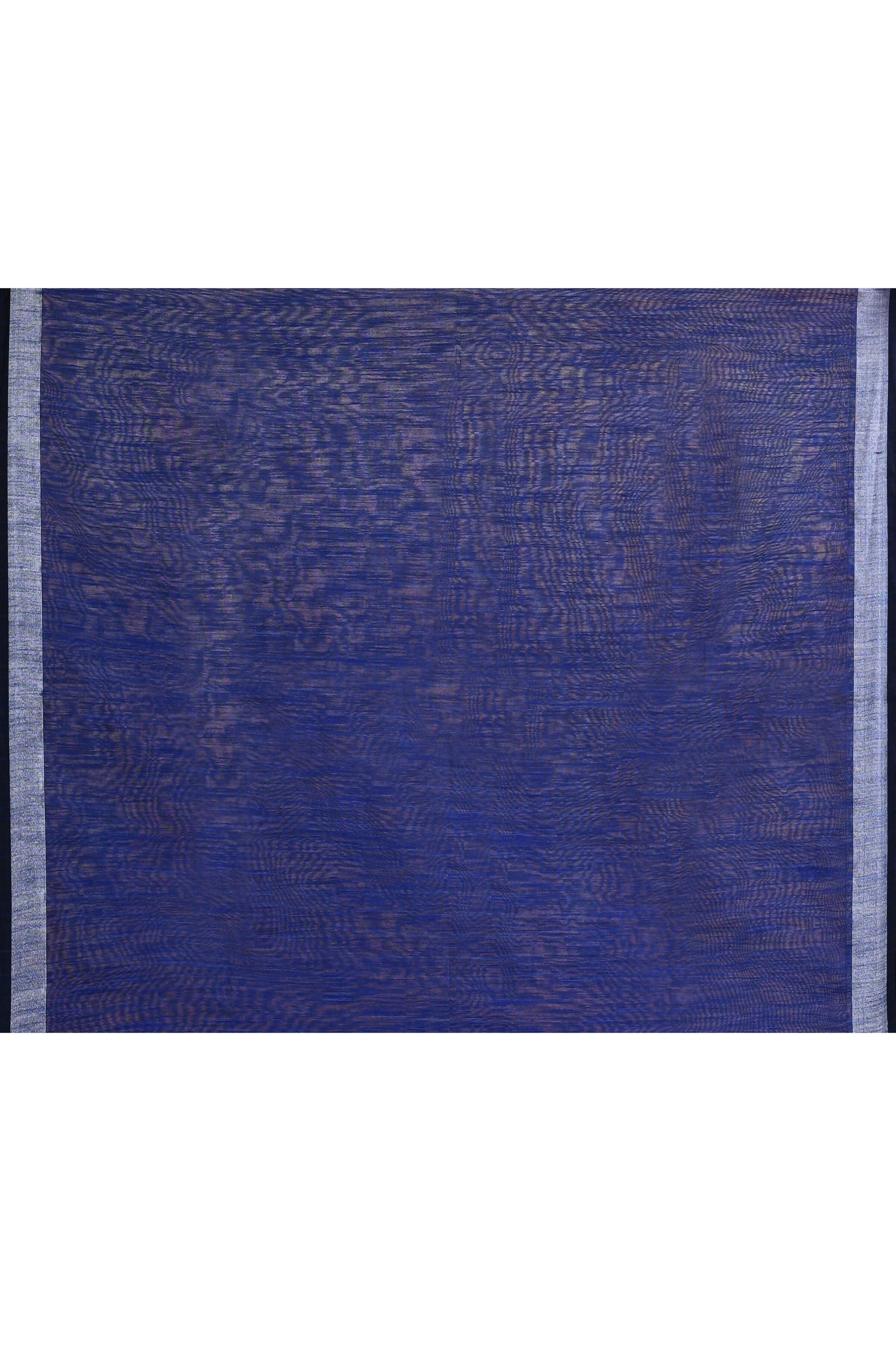 Piyari Fashion Women's Royal Blue Embellished Cotton Blend Zari Border Handloom Saree | Grocsy