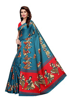 Vamika Rama Green & Red Kalamkari With Jhalar Khadi Silk Saree | Grocsy