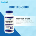 Healthvit Biotino-5000 Capsules | Grocsy