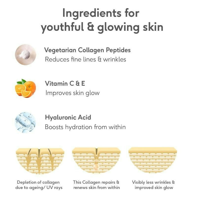 HK Vitals Skin Radiance Collagen Powder Veg - (Mixed Fruit) | Grocsy