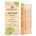 Bella Vita Organic Wide Teeth Wooden Comb for Detangled Hair | Grocsy