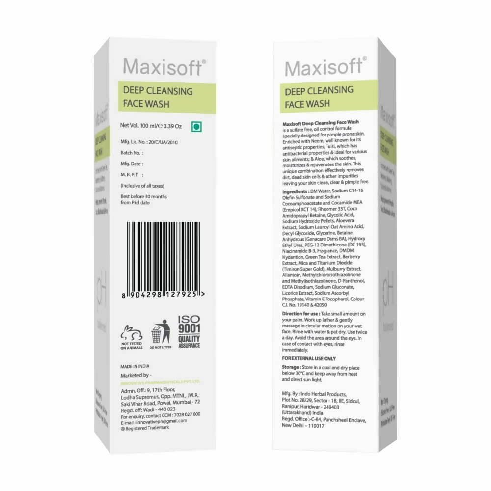 Maxisoft Deep Cleansing Face Wash | Grocsy