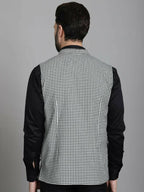 Even Apparels Nehru Jacket With Welt Pockets - Multi | Grocsy